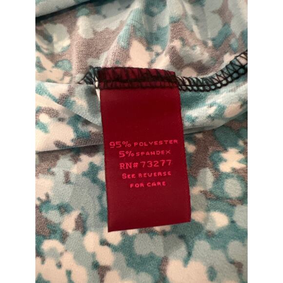 212 Collection Multi-Color Geometric Print Twist Waist Career Dress XL - Picture 9 of 9